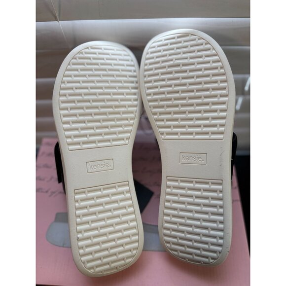 Kensie Ladies Black Slide Sandals With Cushioned Footbed & Non-Slip Sole - Picture 7 of 7